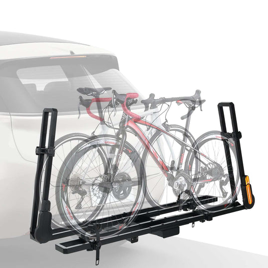 Folding Hitch Bike Rack Platform,2-Bike Capacity.