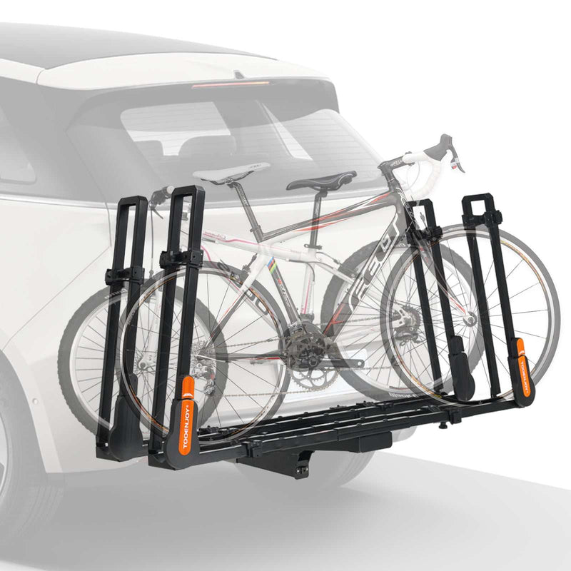 Load image into Gallery viewer, Folding Hitch Bike Rack Platform,2-Bike Capacity.