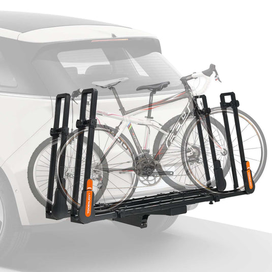 Folding Hitch Bike Rack Platform,2-Bike Capacity.