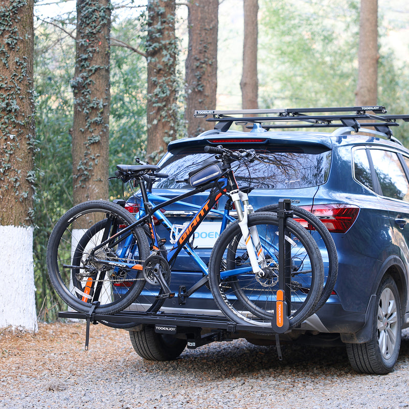 Load image into Gallery viewer, Folding Hitch Bike Rack Platform,2-Bike Capacity.