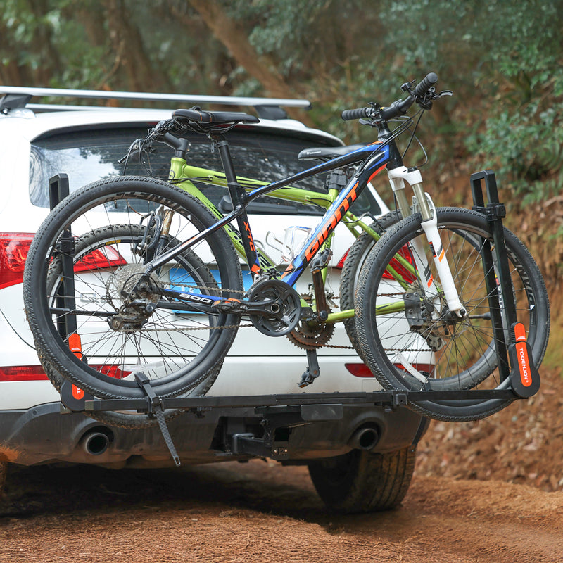 Load image into Gallery viewer, Folding Hitch Bike Rack Platform,2-Bike Capacity.