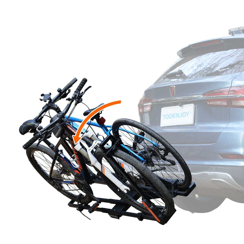 Load image into Gallery viewer, Folding Hitch Bike Rack Platform,2-Bike Capacity.