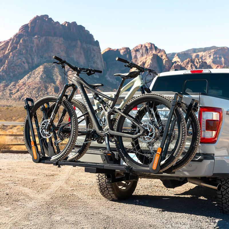 Load image into Gallery viewer, Folding Hitch Bike Rack Platform, 2-Bike Capacity Tooenjoy