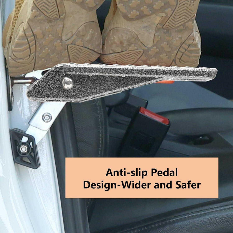 Load image into Gallery viewer, 5 Gears Car Door Step Stand Pedal - Elevated Access to Vehicle's Top Roof with Wider Pedal, Max Load 400 lbs.