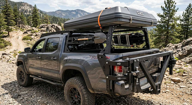 rack for roof top tent