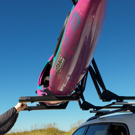 Tooenjoy Lift Assist Kayak Rack, 100 LBS Capacity Kayak & Canoe Car Racks
