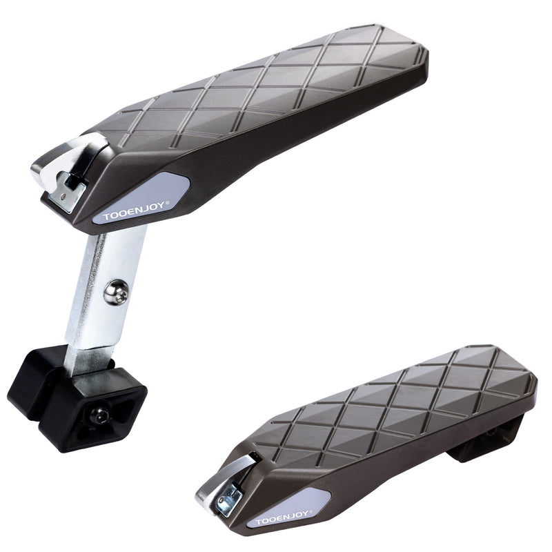 Load image into Gallery viewer, TOOENJOY Flodable&amp;Adjustable 5 Gear Car Door Latch Step, Easy Access to SUV Truck Jeep Roof Top, Both Feet Stand Pedal Ladder for Most Vehicle
