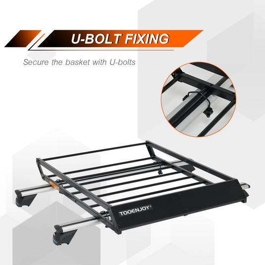 Roof Cargo Carrier Basket, Car Top Luggage Holder for Car, SUV and Pickup.