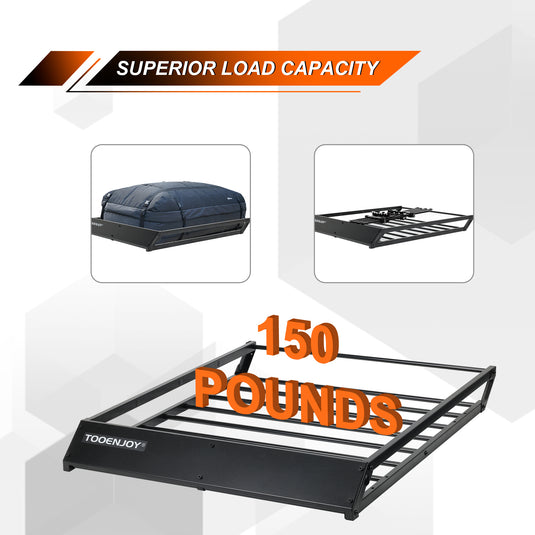 Roof Cargo Carrier Basket, Car Top Luggage Holder for Car, SUV and Pickup.
