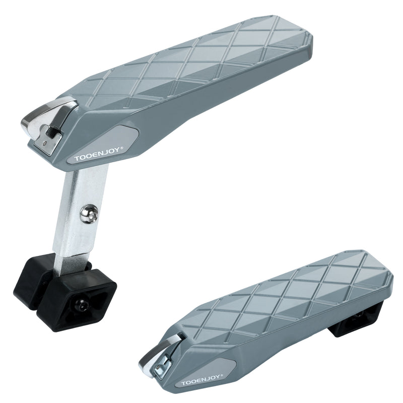 Load image into Gallery viewer, TOOENJOY Flodable&amp;Adjustable 5 Gear Car Door Latch Step, Easy Access to SUV Truck Jeep Roof Top, Both Feet Stand Pedal Ladder for Most Vehicle
